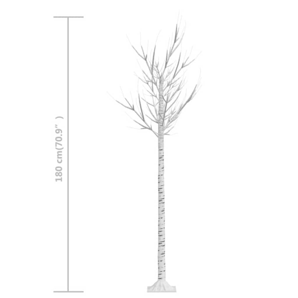 vidaXL Christmas Tree 200 LEDs 1,8 m Warm White Willow Indoor Outdoor