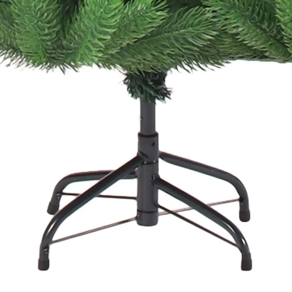 vidaXL Nordmann Fir Artificial Christmas Tree LED&Ball Set Green 210cm