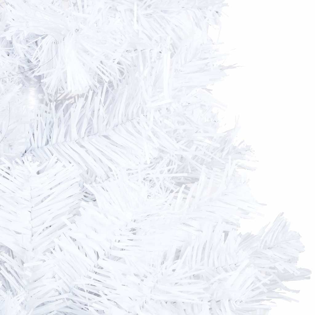 vidaXL Artificial Pre-lit Christmas Tree with Ball Set White 120cm PVC