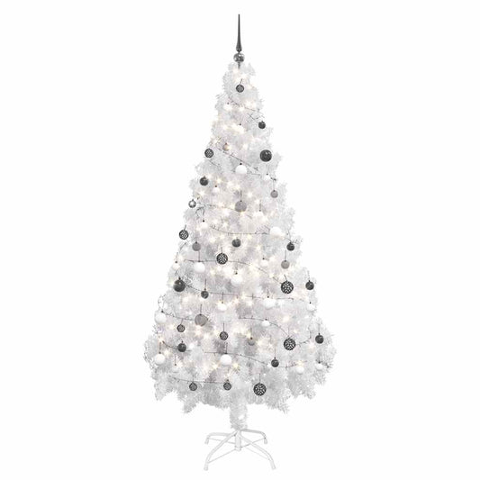 vidaXL Artificial Pre-lit Christmas Tree with Ball Set 180cm 620 Branches