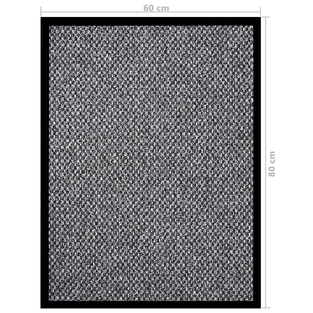 vidaXL Doormat Grey 60x80 cm
