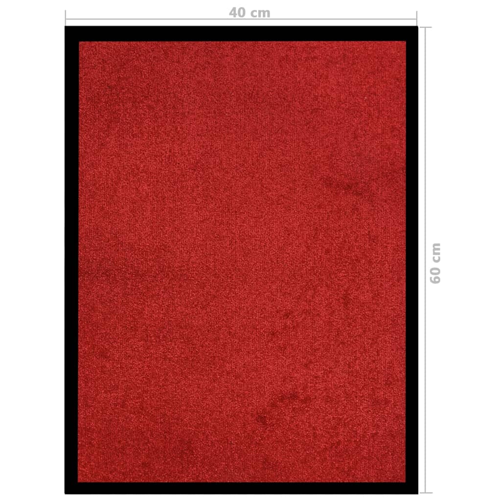 vidaXL Doormat Red 40x60 cm