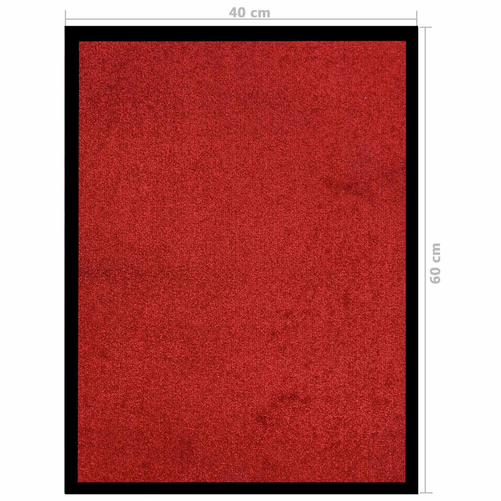 vidaXL Doormat Red 40x60 cm