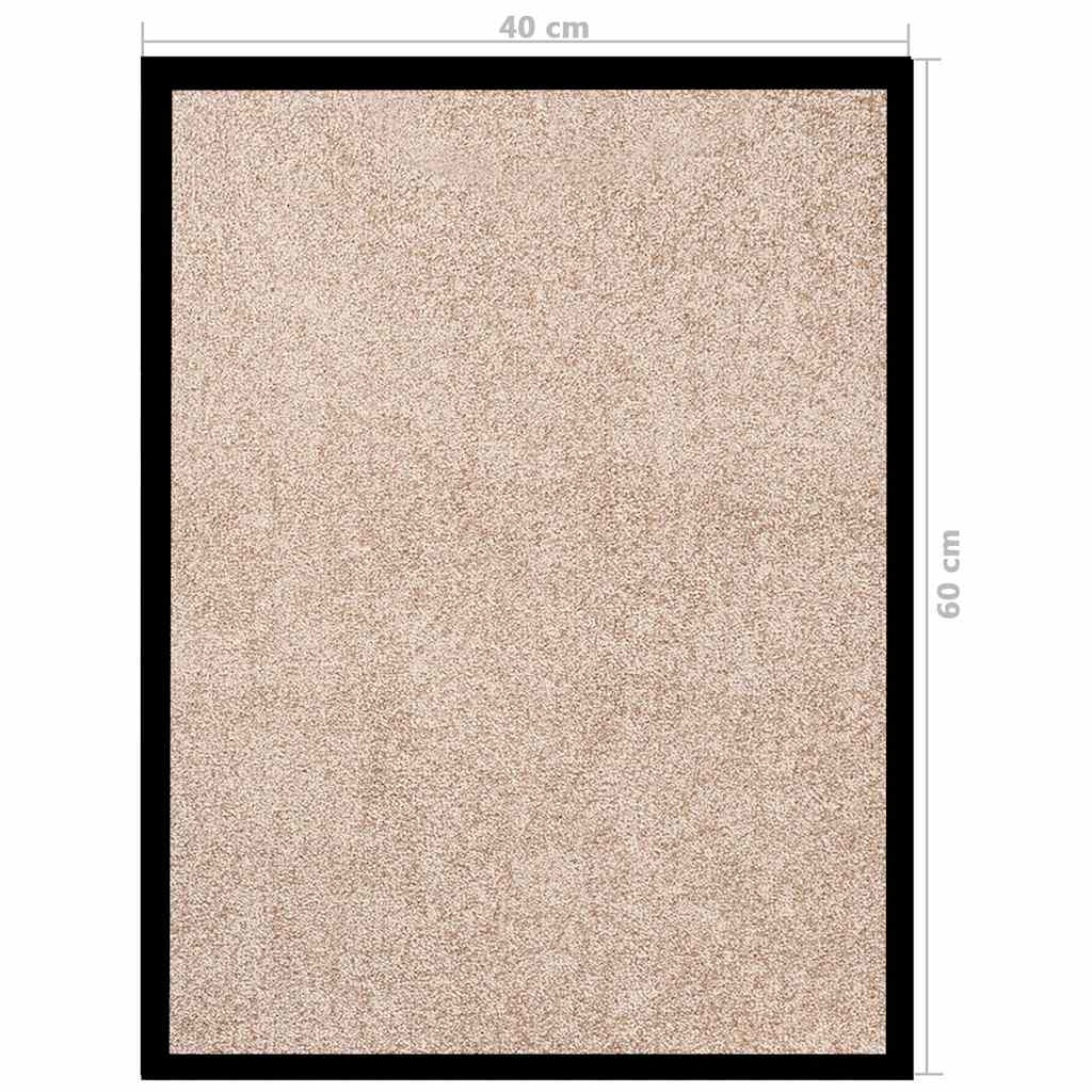 vidaXL Doormat Beige 40x60 cm