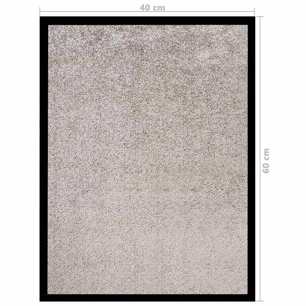 vidaXL Doormat Grey 40x60 cm