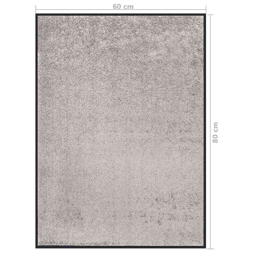 vidaXL Doormat Grey 60x80 cm