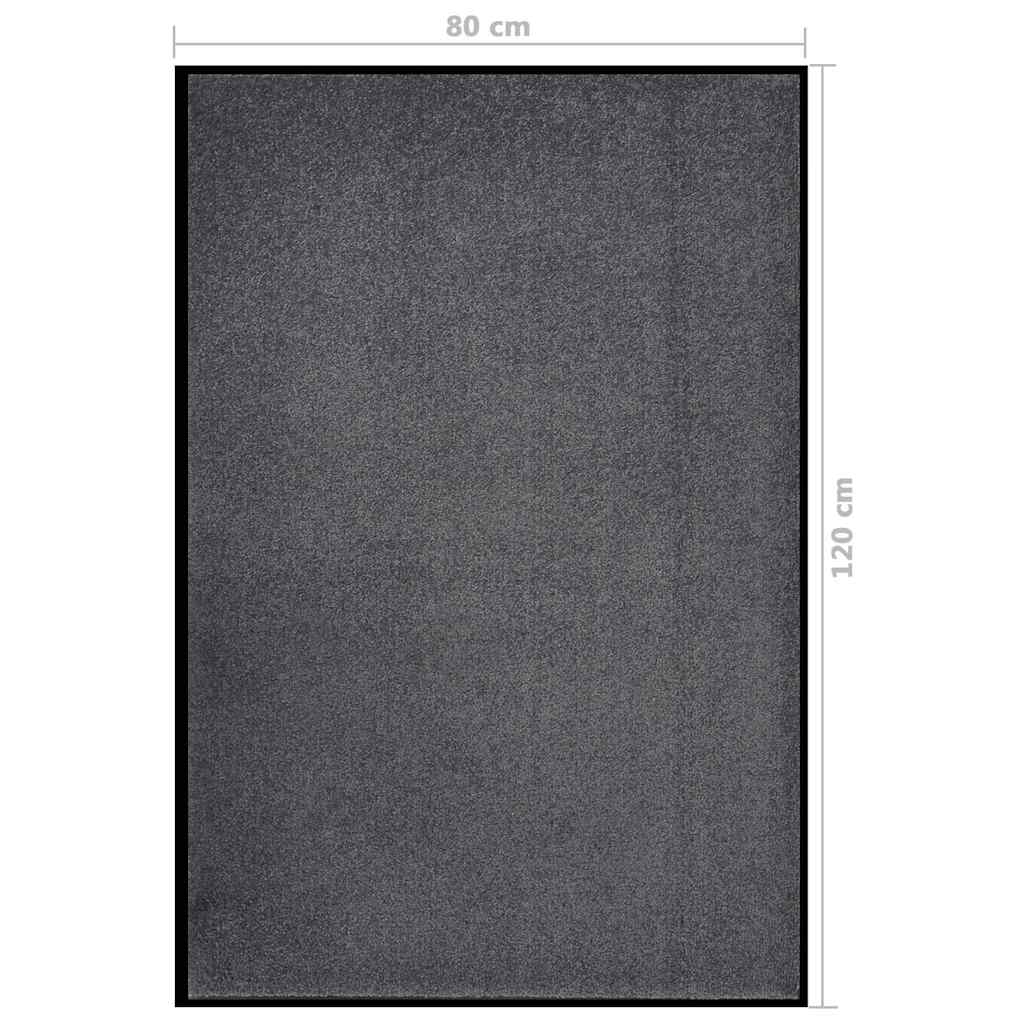 vidaXL Doormat Anthracite 80x120 cm