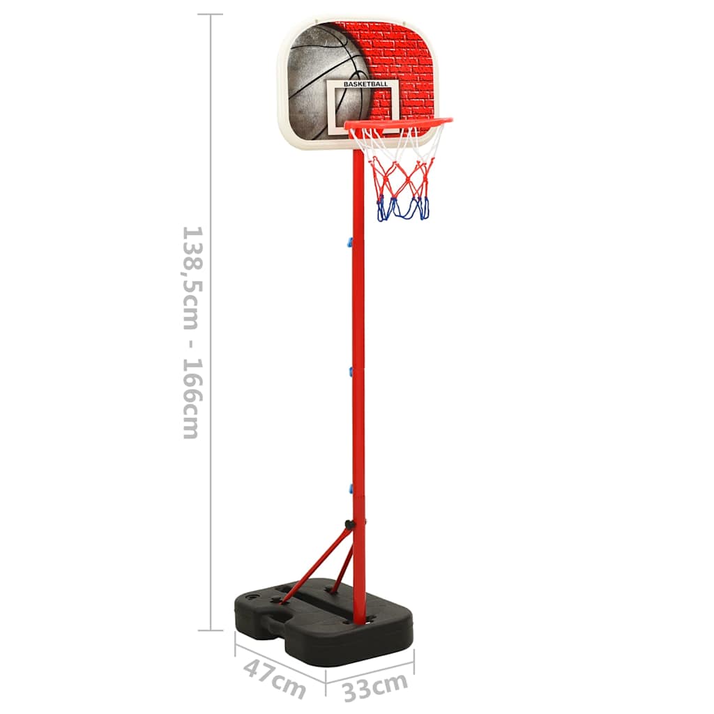 vidaXL Portable Basketball Play Set Adjustable 138,5-166 cm
