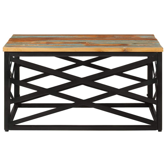 330075 vidaXL Coffee Table 68x68x35 cm Solid Reclaimed Wood
