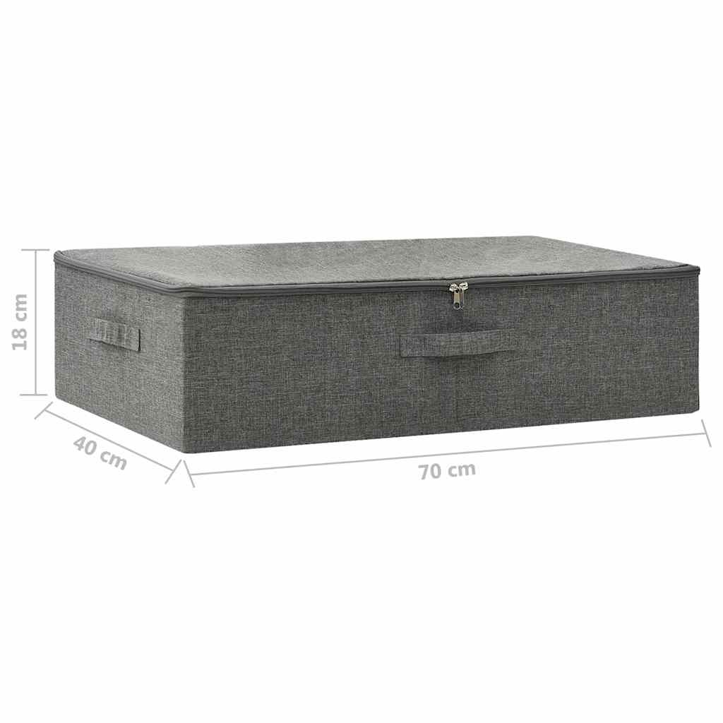 332903 vidaXL Storage Box Fabric 70x40x18 cm Anthracite