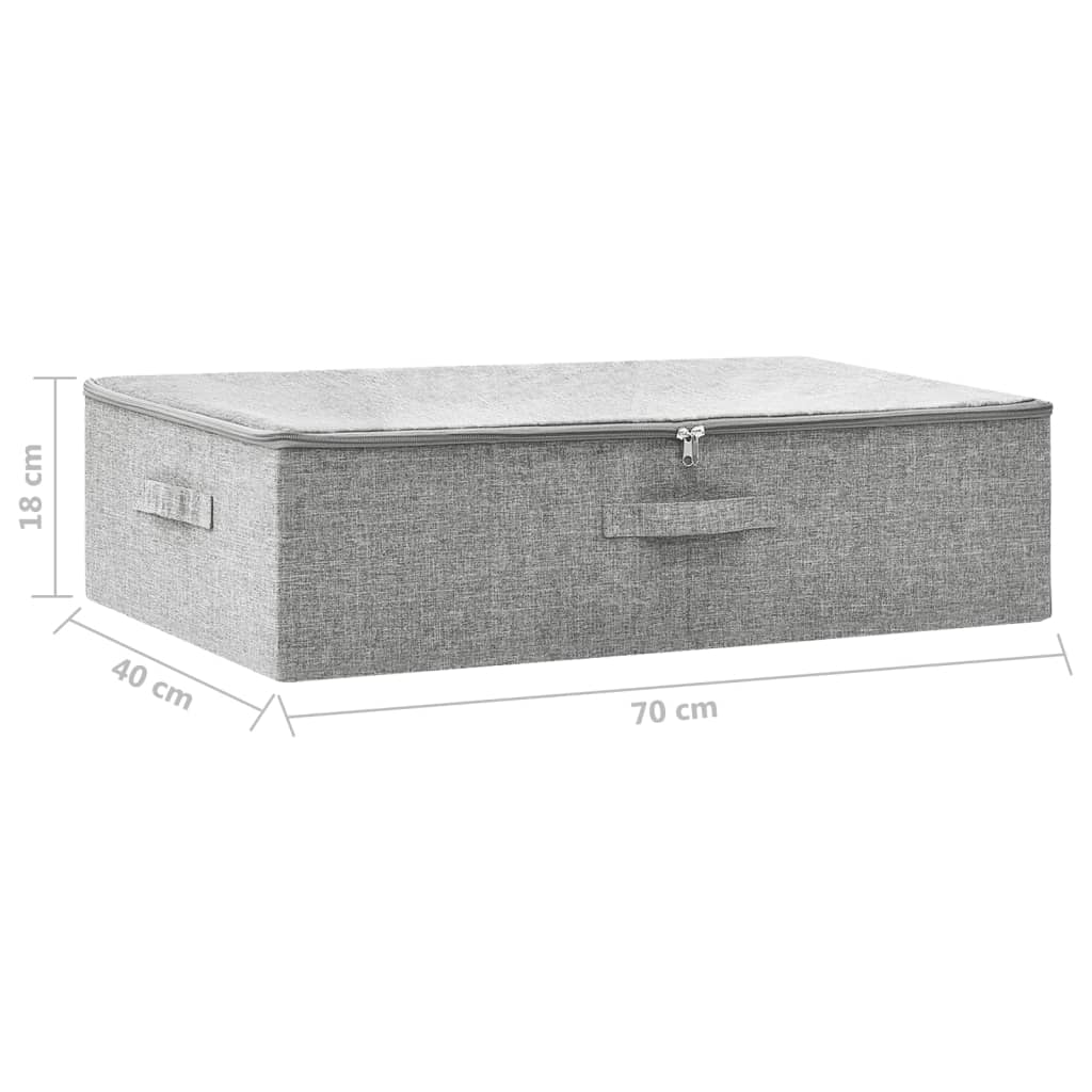 332905 vidaXL Storage Box Fabric 70x40x18 cm Grey