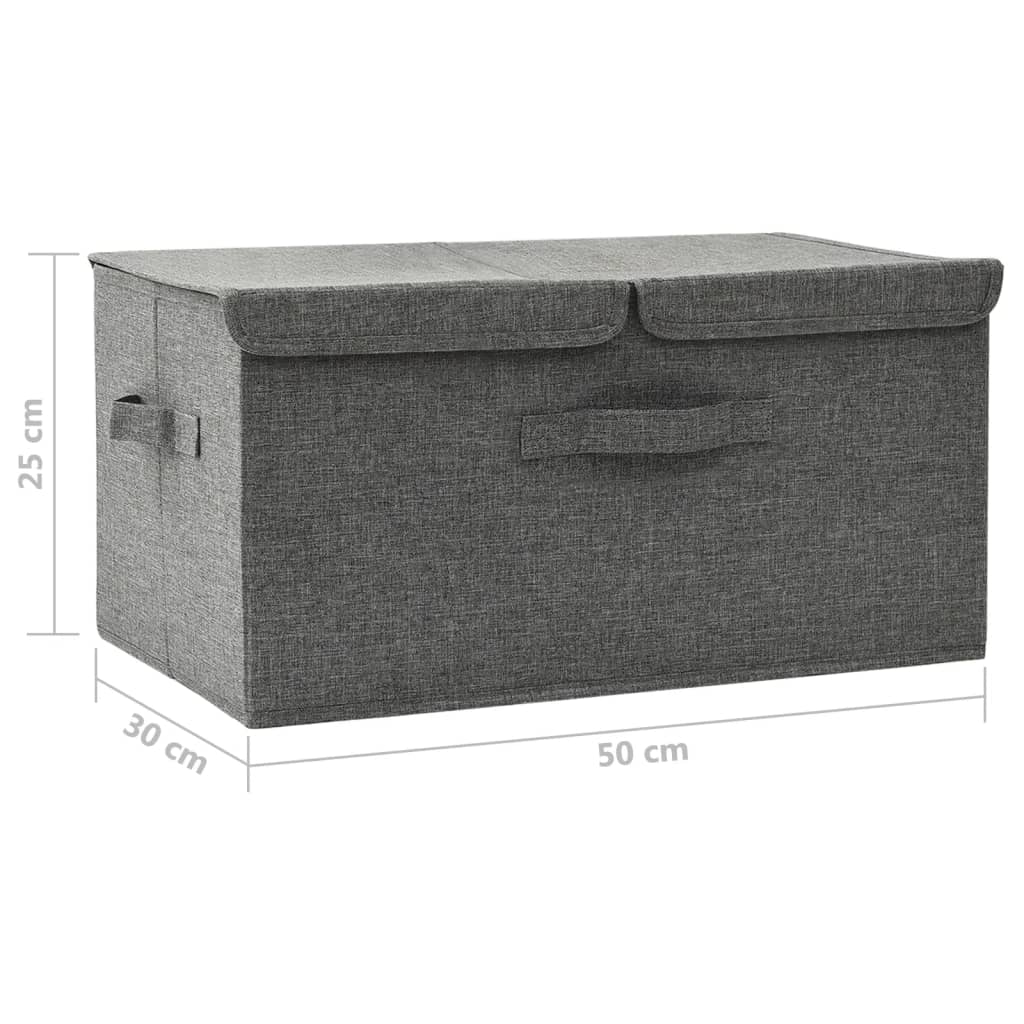 vidaXL | Storage boxes | Folding with Storage Anthracite Non-woven fabric