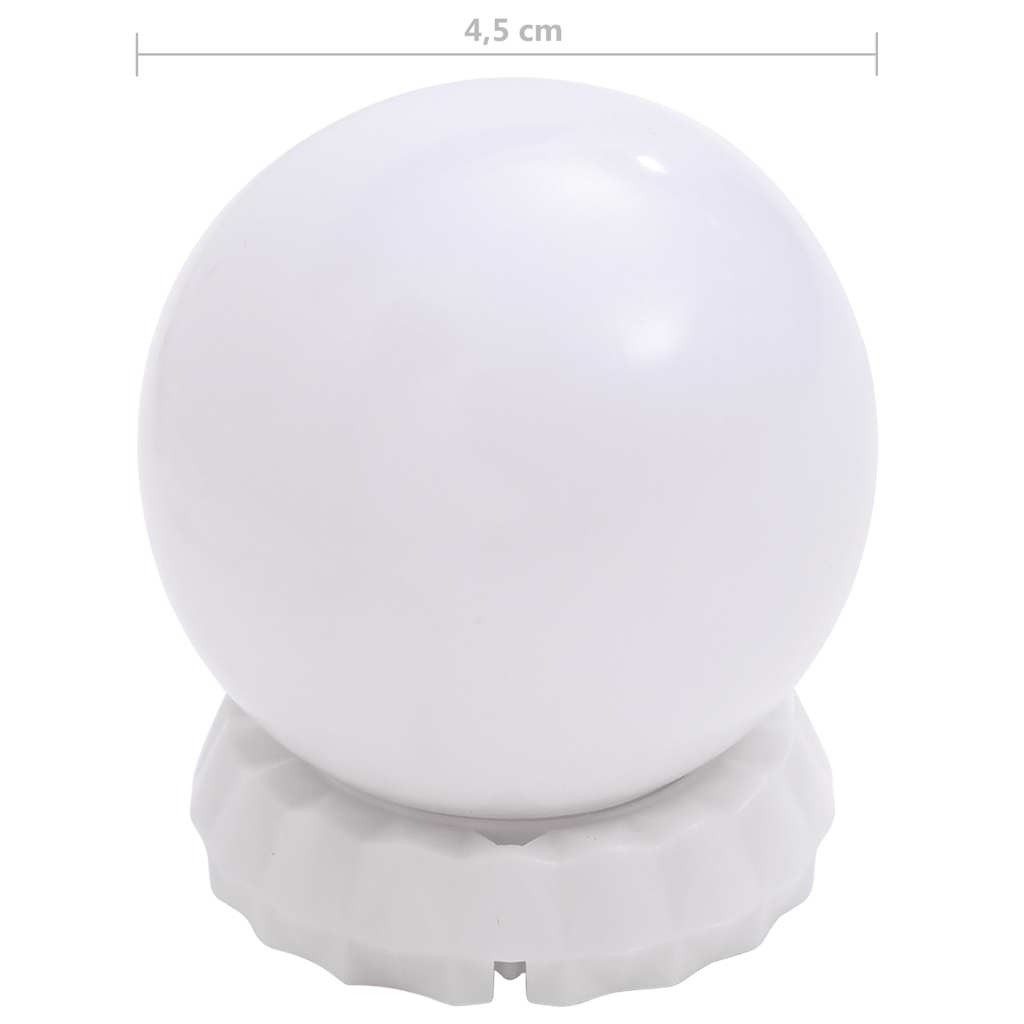 vidaXL Mirror Light with 8 LED Light Bulbs Warm White and Cold White