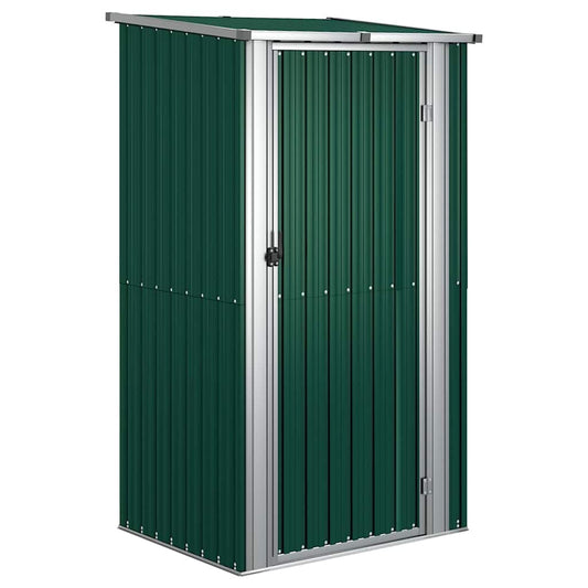 150899 vidaXL Garden Shed Green 118,5x97x209,5 cm Galvanised Steel