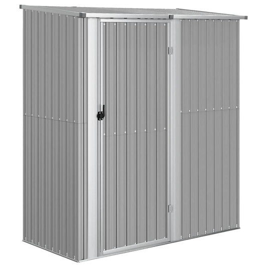 vidaXL Garden Shed Grey 180,5x97x209,5 cm Galvanised Steel