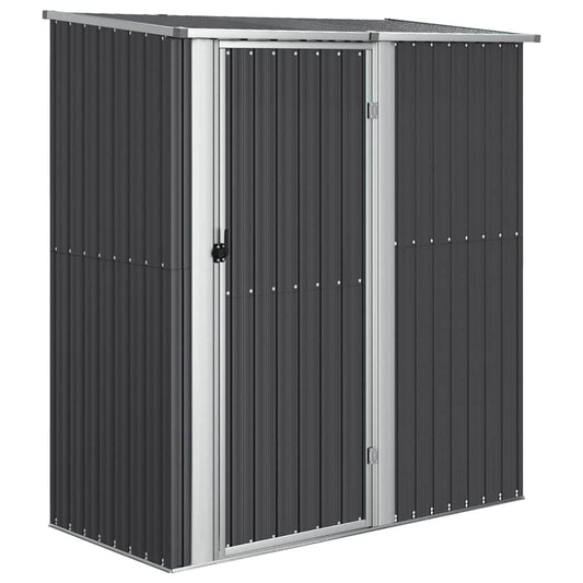 vidaXL Garden Shed Anthracite 180.5x97x209.5 cm Galvanised Steel