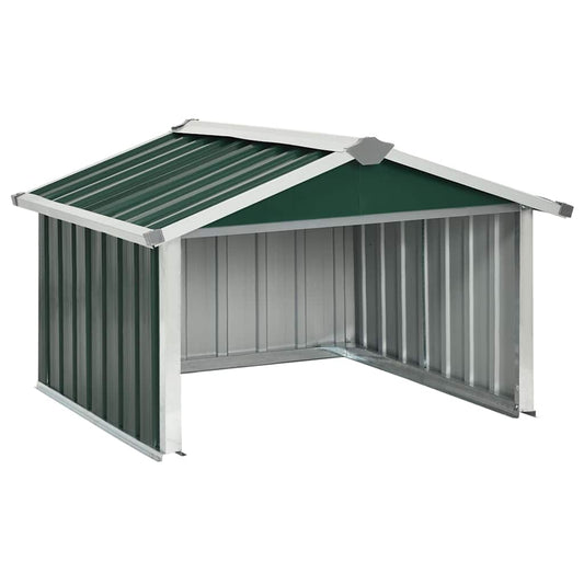 vidaXL Garden Robot Lawnmower Shed 92x97x63 cm Galvanised Steel Green