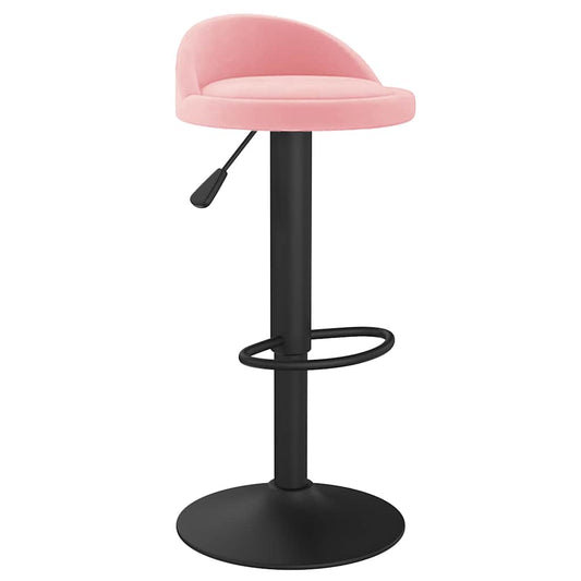 vidaXL Bar Stool Pink Velvet