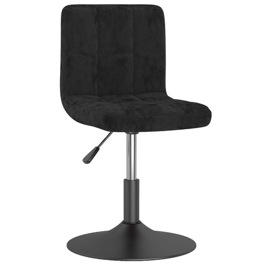 vidaXL Swivel Bar Stool Black Velvet