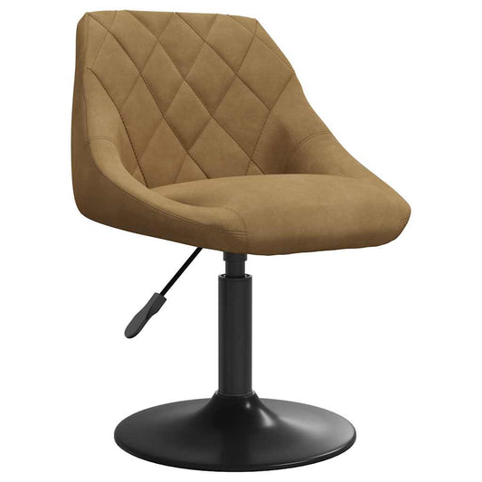 vidaXL Bar Stool Brown Velvet