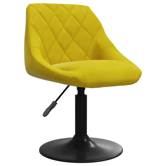 vidaXL Bar Stool Mustard Yellow Velvet