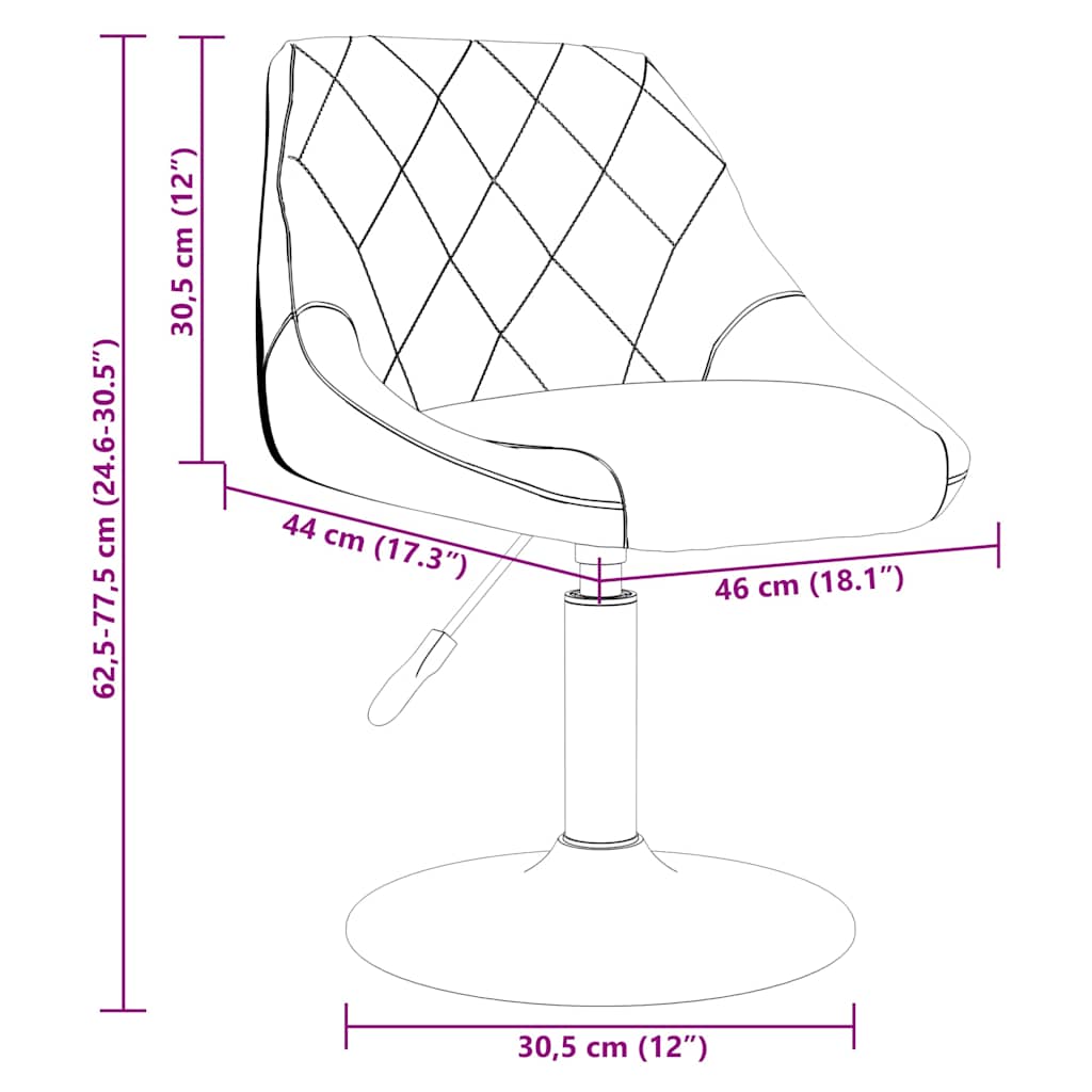 vidaXL Swivel Dining Chairs 2 pcs Mustard Yellow Velvet