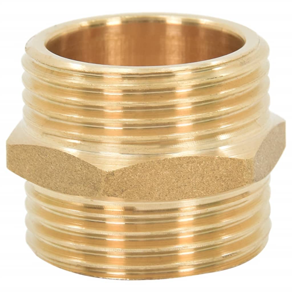 vidaXL Suction Hose | Green with brass connectors | PVC and brass