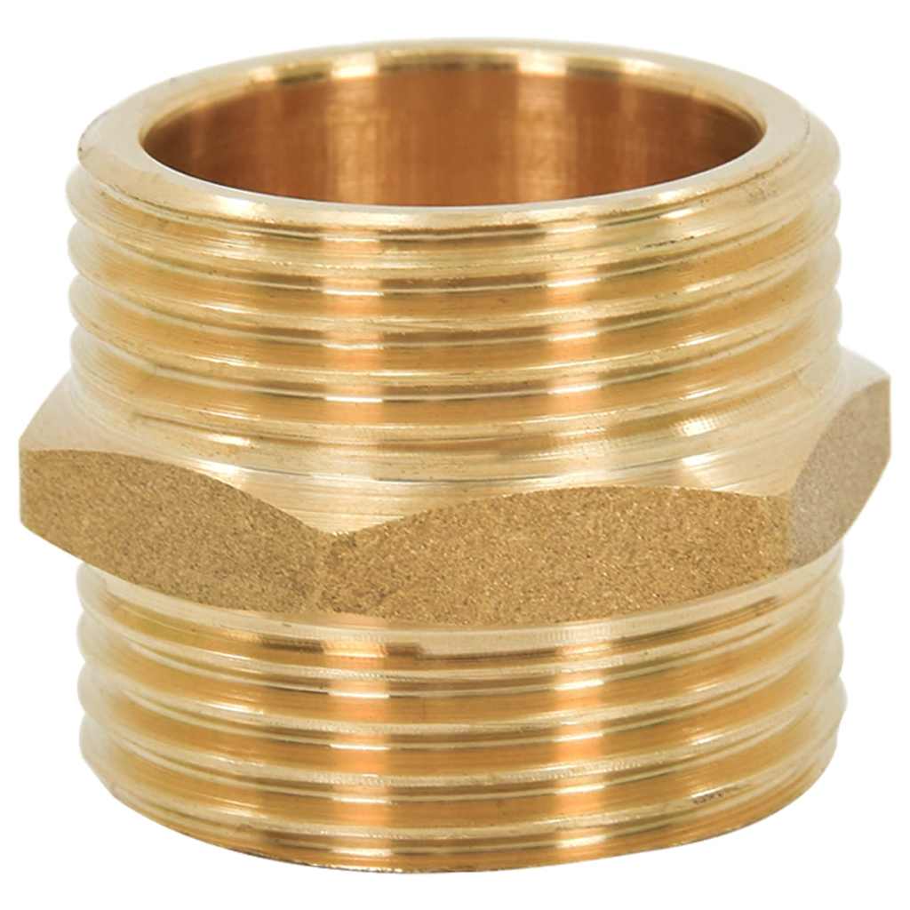 vidaXL Suction Hose with Brass Connectors Black 1.1" 7 m PVC