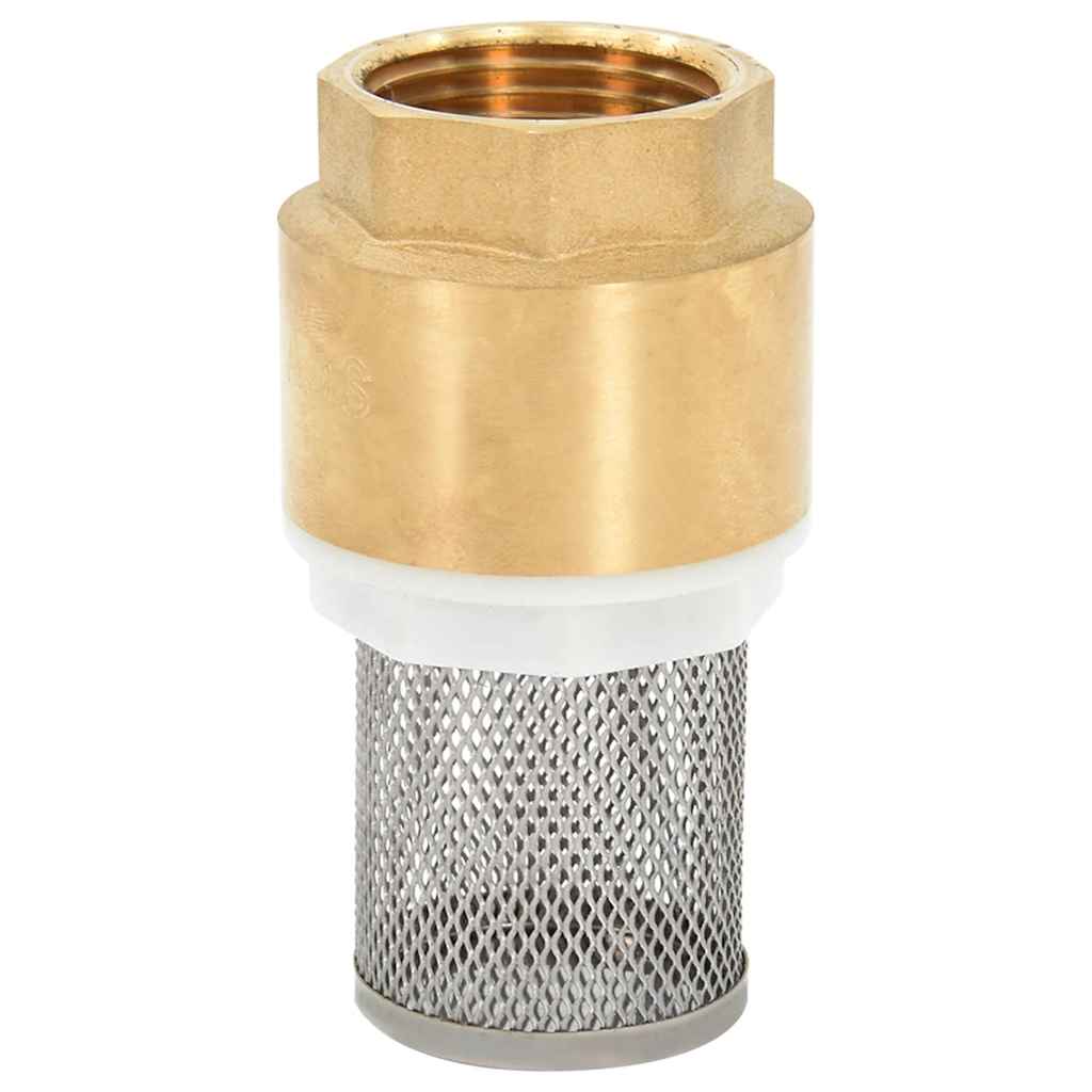 vidaXL Suction Hose with Brass Connectors Black 1.1" 20 m PVC