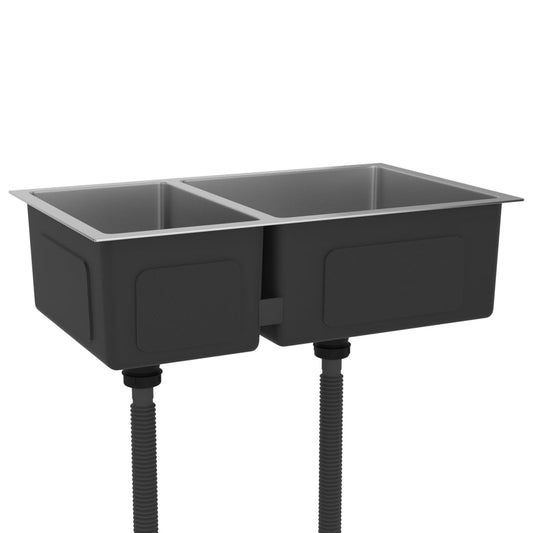 51561 vidaXL Kitchen Sink Stainless Steel