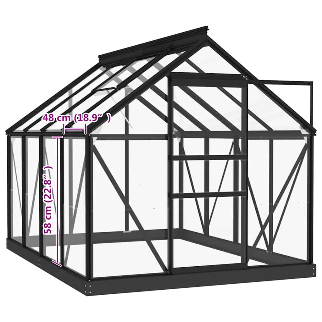 vidaXL Greenhouse Glass Replacements 16 pcs Tempered Glass