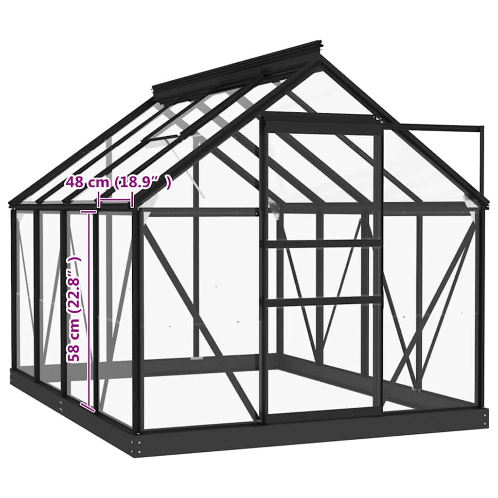 vidaXL Greenhouse Glass Replacements 16 pcs Tempered Glass