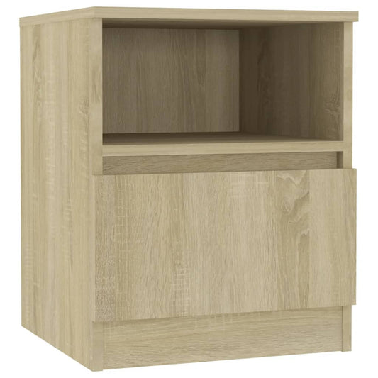 806163 vidaXL Bed Cabinet Sonoma Oak 40x40x50 cm Engineered Wood