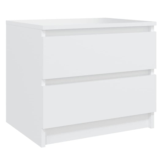 806193 vidaXL Bed Cabinet White 50x39x43,5 cm Engineered Wood
