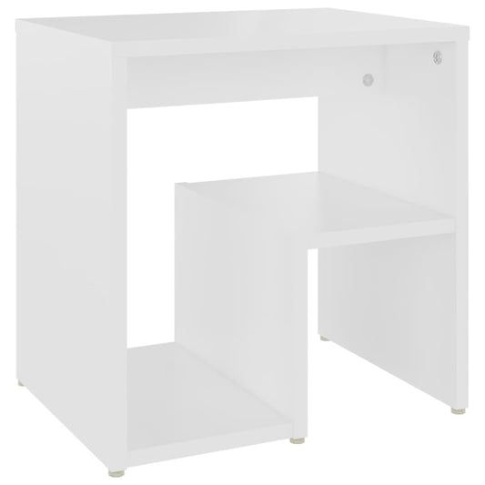 806328 vidaXL Bed Cabinet White 40x30x40 cm Engineered Wood