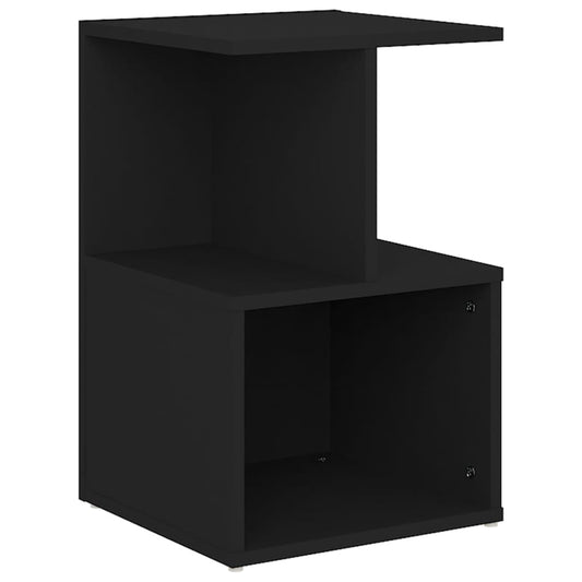 806348 vidaXL Bedside Cabinet Black 35x35x55 cm Engineered Wood