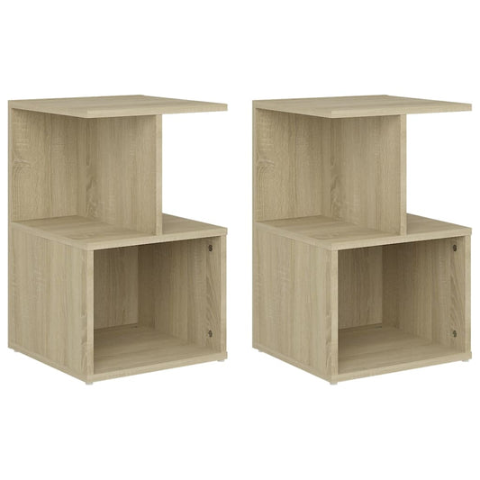 806353 vidaXL Bedside Cabinets 2 pcs Sonoma Oak 35x35x55 cm Engineered Wood
