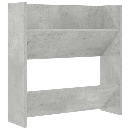 vidaXL Wall Shoe Cabinet Concrete Grey 60x18x60 cm Engineered Wood