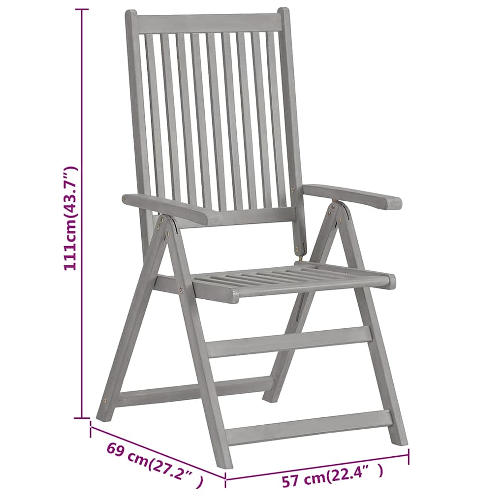 vidaXL 7 Piece Garden Dining Set Solid Wood Acacia