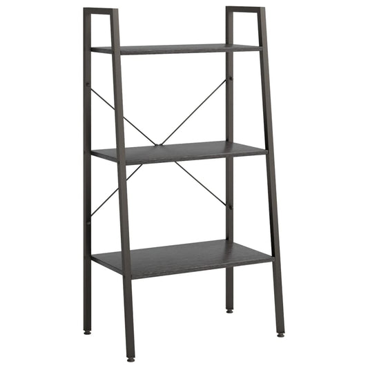 vidaXL 3-Tier Standing Shelf Black 56x35x108 cm