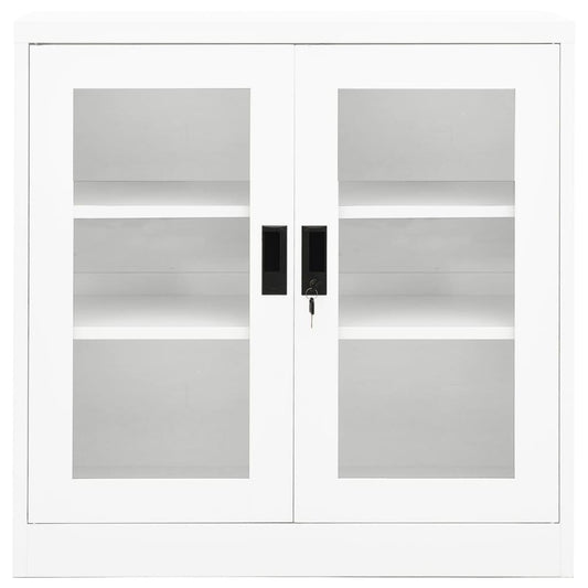 vidaXL Office Cabinet White 90x40x90 cm Steel