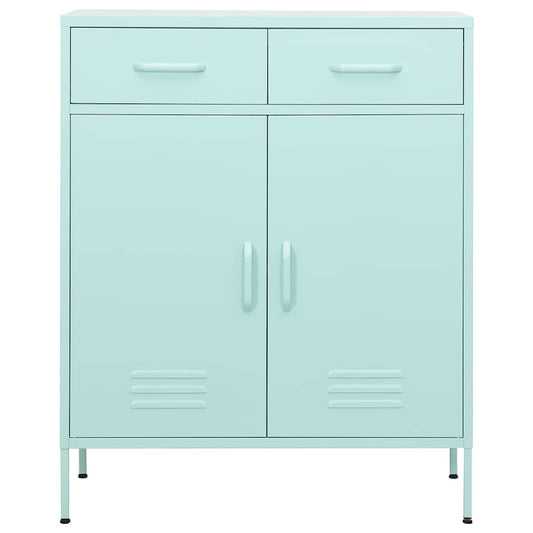336158 vidaXL Storage Cabinet Mint 80x35x101,5 cm Steel