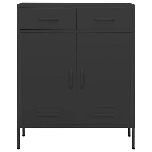 336159 vidaXL Storage Cabinet Anthracite 80x35x101,5 cm Steel