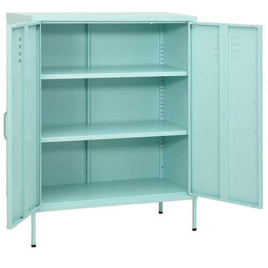336167 vidaXL Storage Cabinet Mint 80x35x101,5 cm Steel