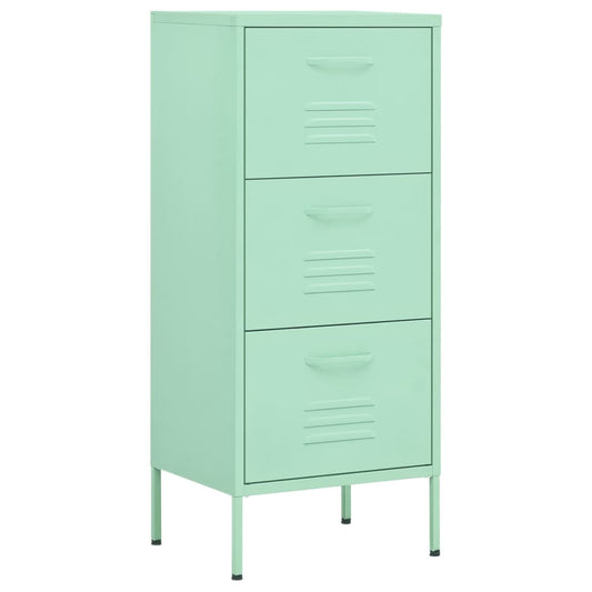 vidaXL Storage Cabinet | Mint | Steel | Medium | Storage Cabinet | Rectangular