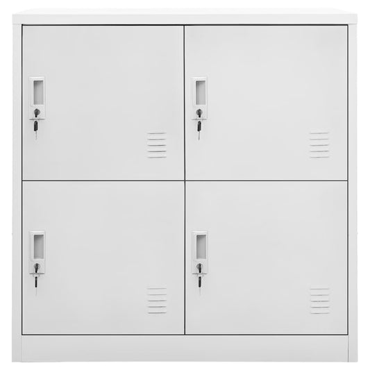 336432 vidaXL Locker Cabinet Light Grey 90x45x92,5 cm Steel