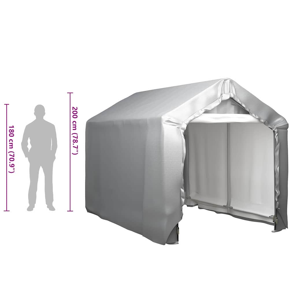 vidaXL Storage Tent 180x300 cm Steel Grey