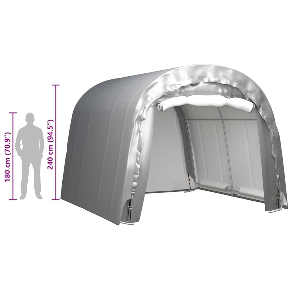 vidaXL Storage Tent 300x300 cm Steel Grey