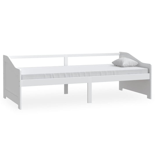vidaXL Day Bed | White | Solid Pinewood | 90x200cm