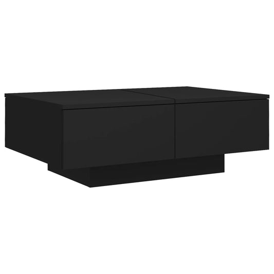 vidaXL Coffee Table | Black | Engineered wood | 90 x 60 x 31 cm | Coffee Table